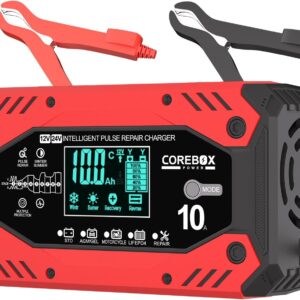 10A 12V/24V Smart Trickle Battery Charger