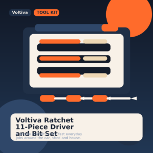 Voltiva Ratchet 11-Piece Driver and Bit Set
